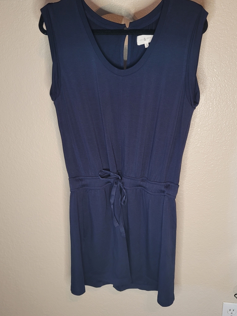 Lou & Grey Sleeveless Navy Blue Romper